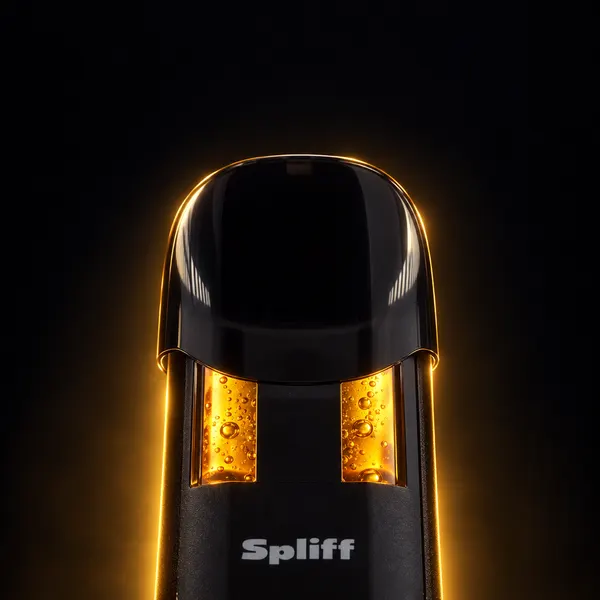 Pod de la Magic Vape, live rosin dorado como la miel tras las ventanas