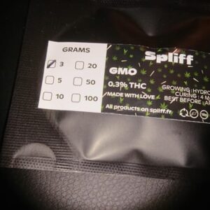 Opinión de cliente GMO - 60 % CBN con foto - Spliff