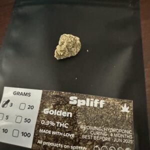 Opinión de cliente Golden Hash - 80% con foto - Spliff