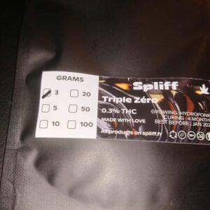 Opinión de cliente Triple Zéro - 80% con foto - Spliff