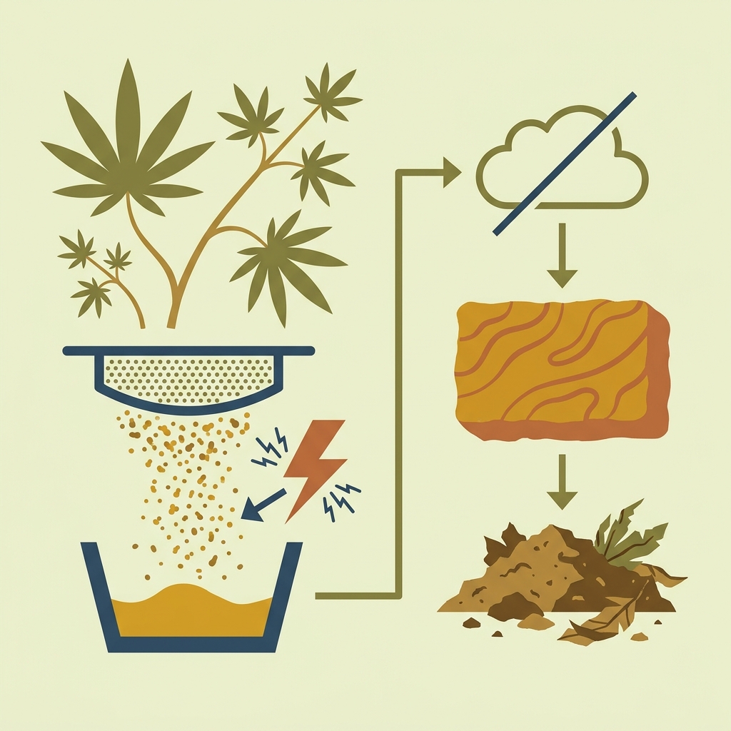 Ilustración: Static dry · ¿Qué es el static dry y qué significa «dry» en el hachís?