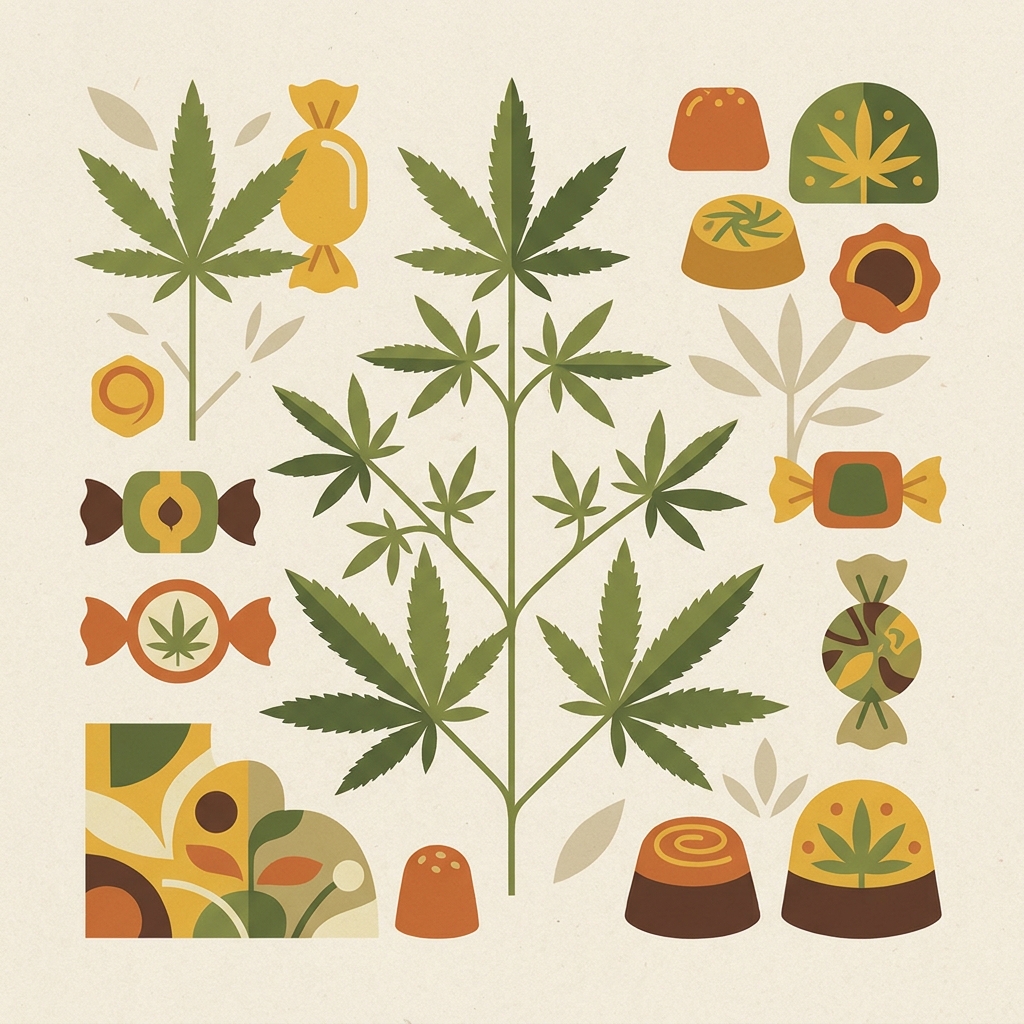Ilustración: Caramelos de marihuana · ¿Qué son los caramelos de marihuana y cómo se les llama?