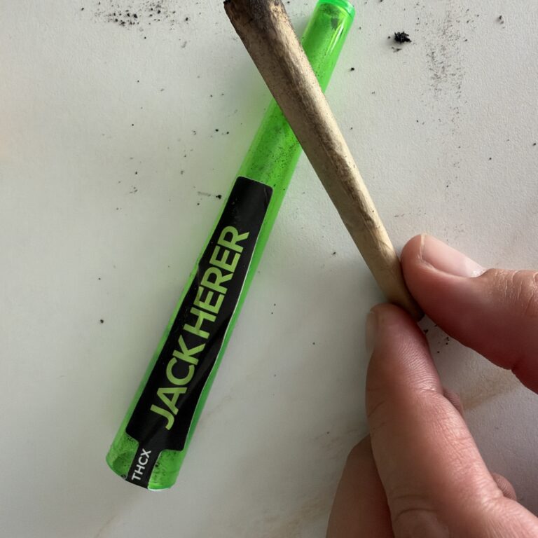 Click to view full screen Opinión de cliente Porro de THCX pre-enrollado - Jack Herer con foto - Spliff