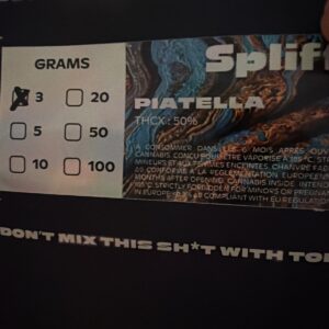 Opinión de cliente Piatella con foto - Spliff